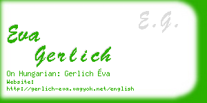 eva gerlich business card