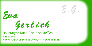 eva gerlich business card